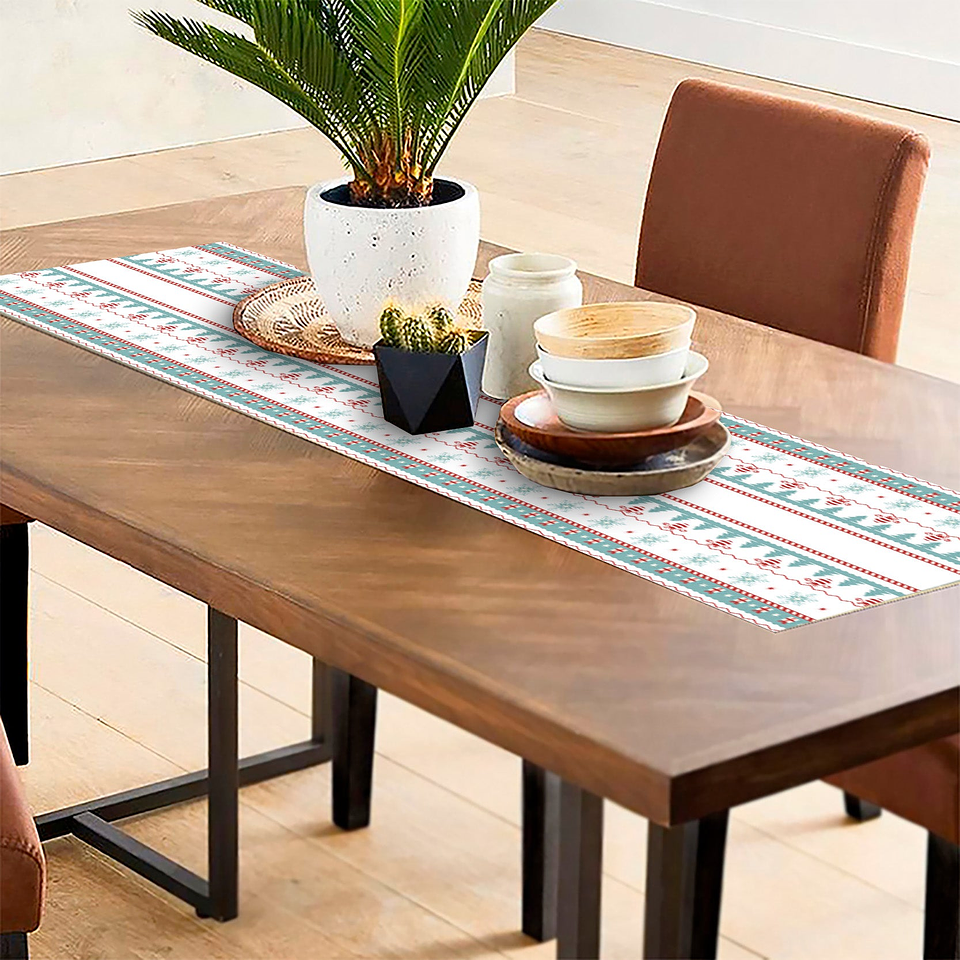 Camino de Mesa Vinílico / Tribal Xmas 1