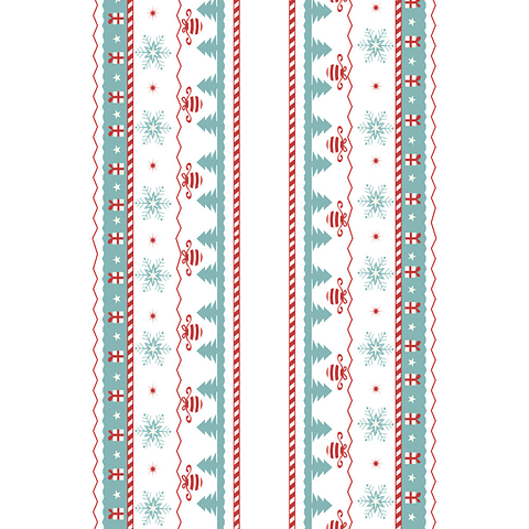 Camino de Mesa Vinílico / Tribal Xmas