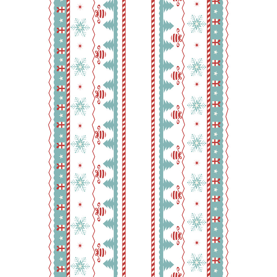 Camino de Mesa Vinílico / Tribal Xmas 2