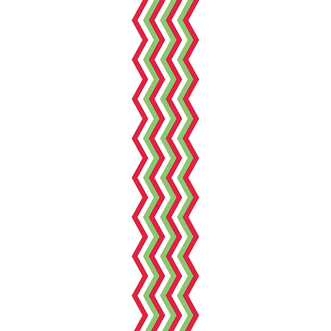 Camino de Mesa Vinílico / Chevron Xmas