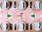 Camino de Mesa Vinílico / Pink Christmas - Miniatura 1