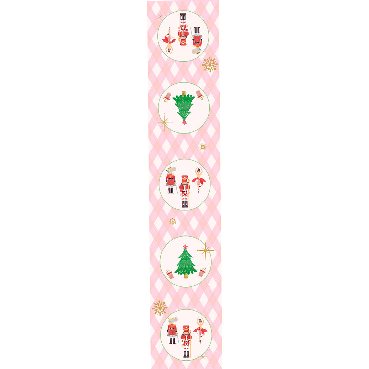 Camino de Mesa Vinílico / Pink Christmas 2