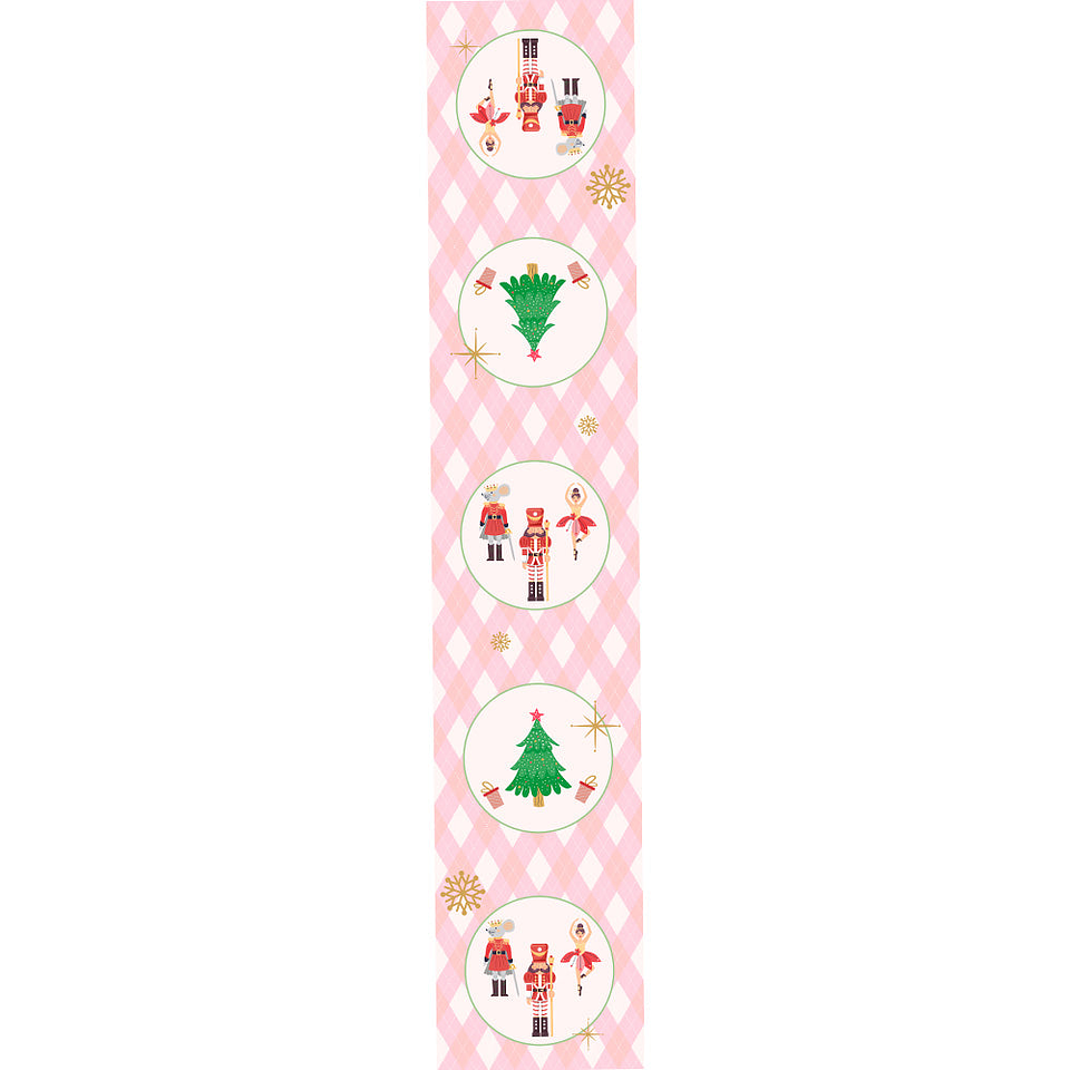 Camino de Mesa Vinílico / Pink Christmas 2