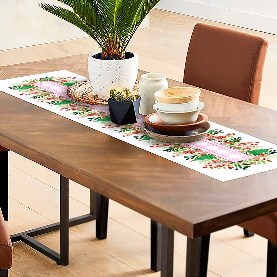 Camino de Mesa Vinílico / Wonderland Xmas 1