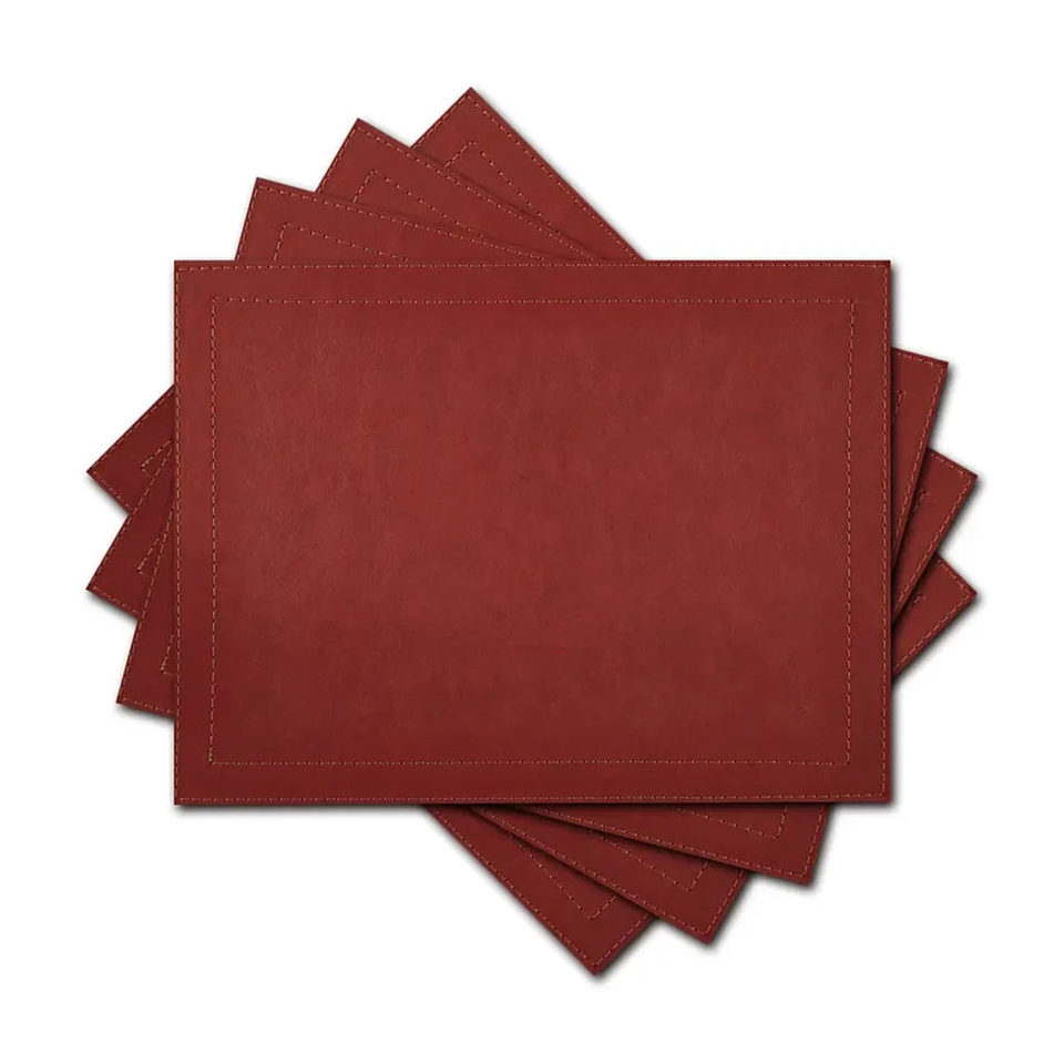Set Individuales / Red Leather 2