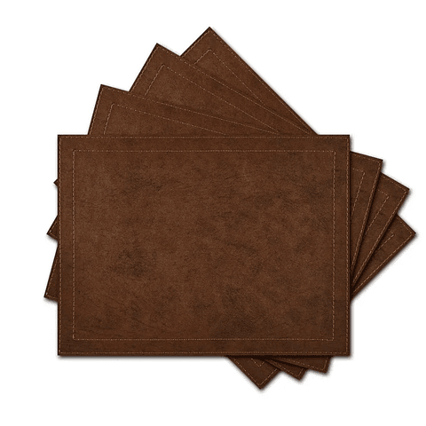 Set Individuales / Brown Leather