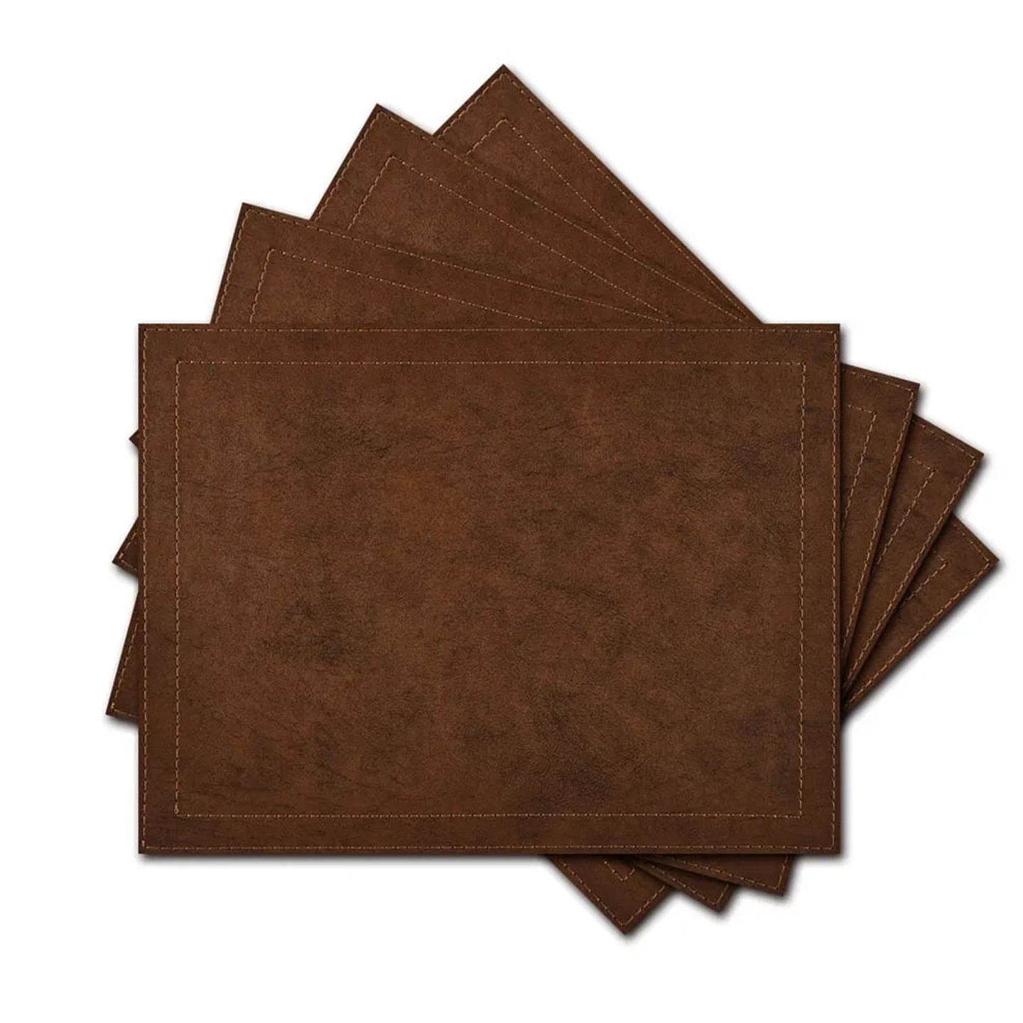 Set Individuales / Brown Leather 2