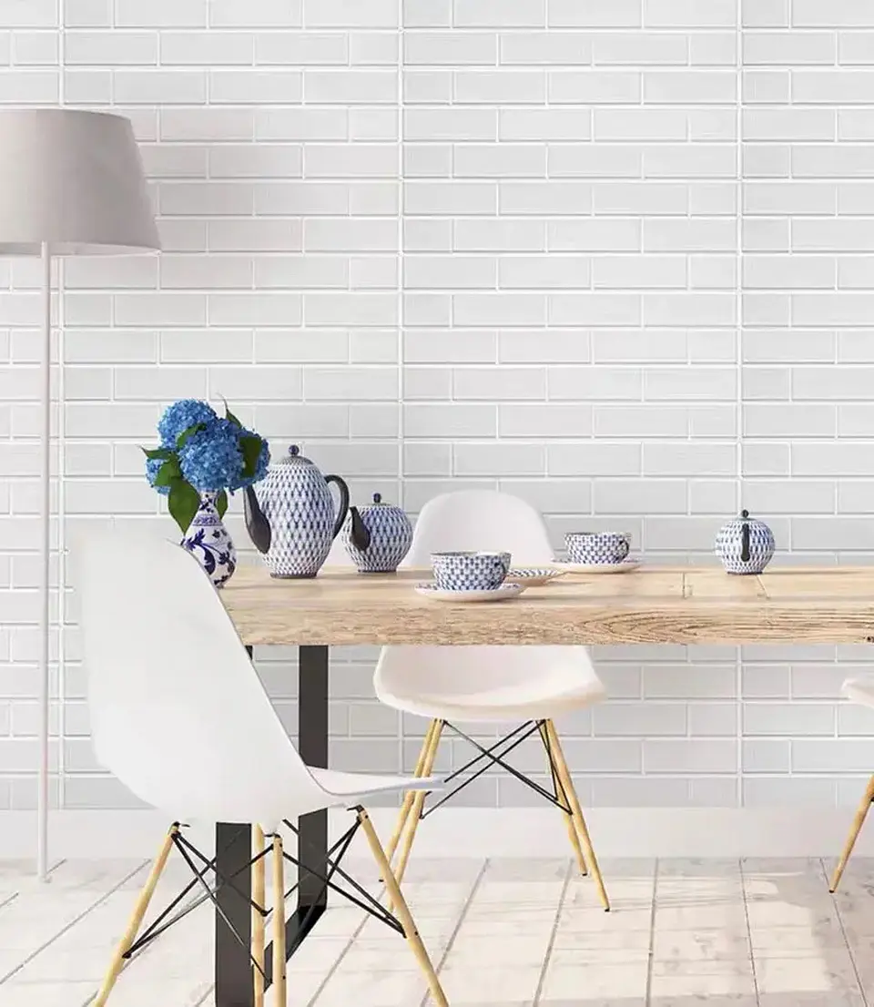 Pack 10 Palmetas adhesivas 3D / Ladrillo 9942-1 3