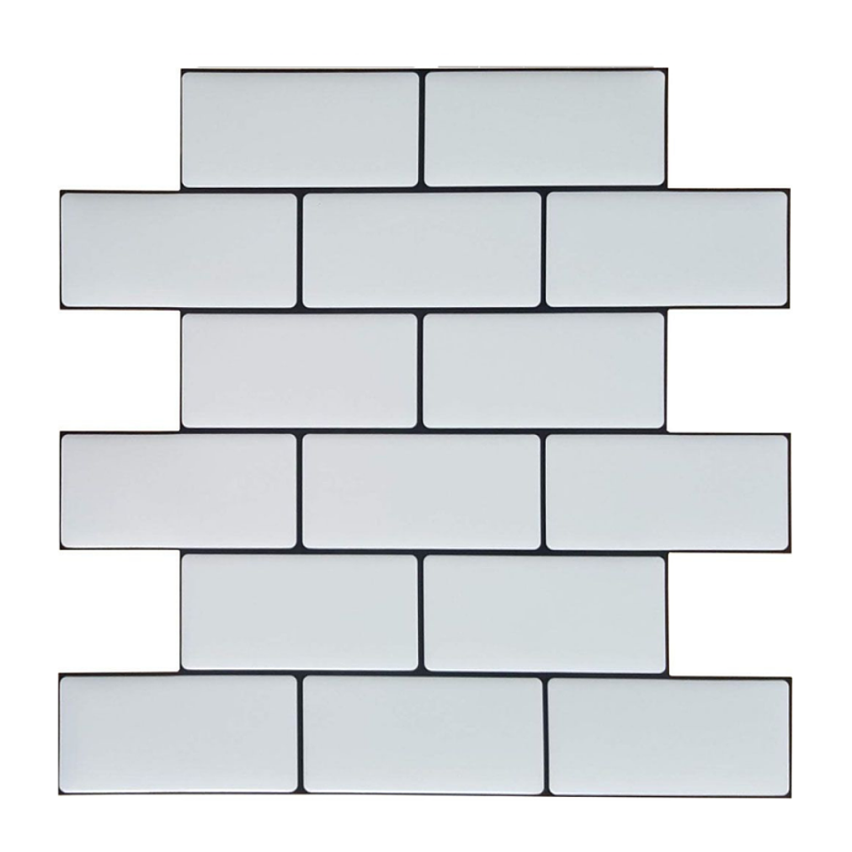 Pack 16 Cerámicos Autoadhesivos / Blanco 1653-1 2