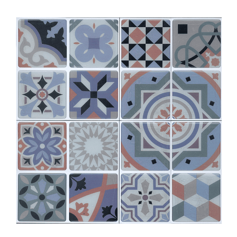 Pack 8 Cerámicos Autoadhesivos / Calcáreo 1658-1