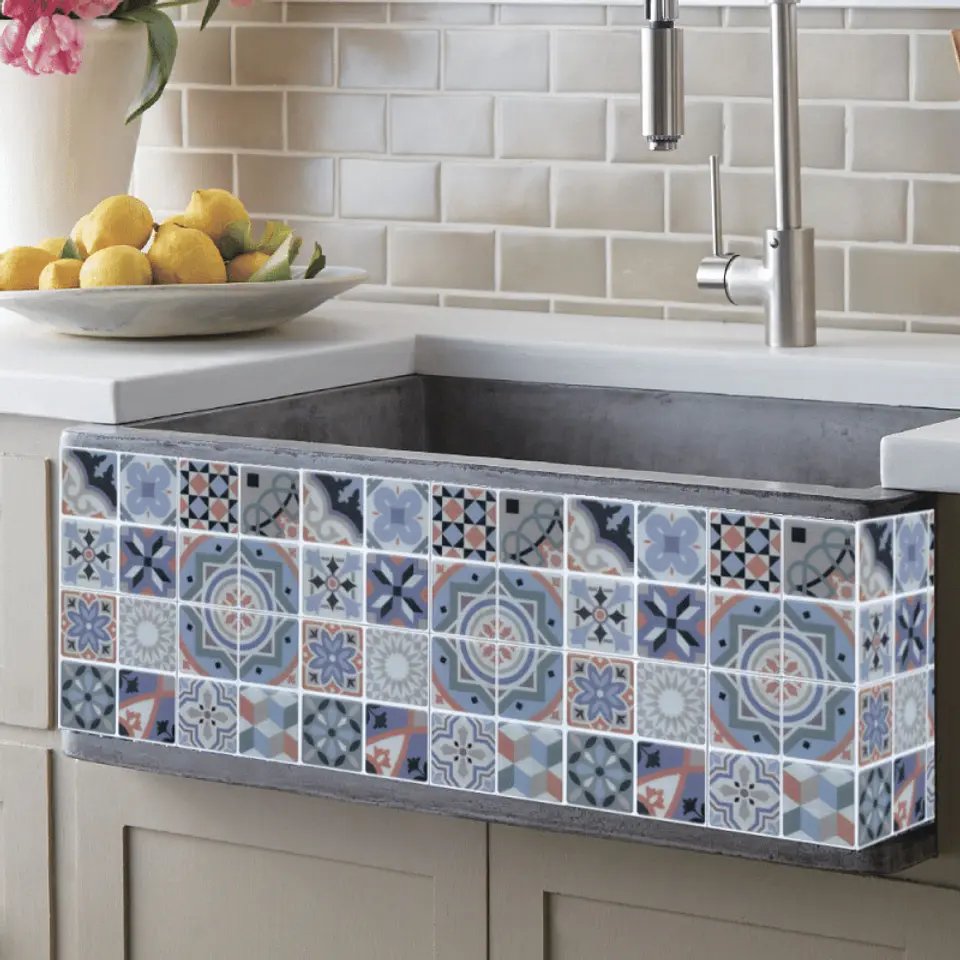 Pack 16 Cerámicos Autoadhesivos / Calcáreo 1658-1 2