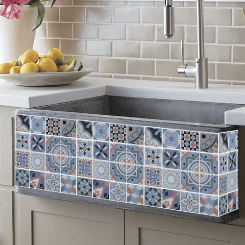 Pack 8 Cerámicos Autoadhesivos / Calcáreo 1658-1