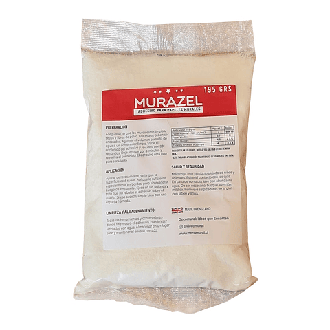 Pegamento Papel Mural / Murazel Bolsa 195gr