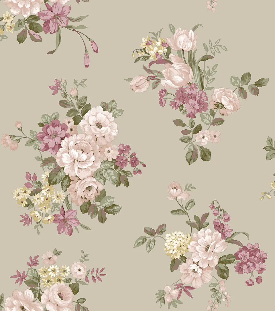 Papel Mural / 12302 (Fiori Country) 2