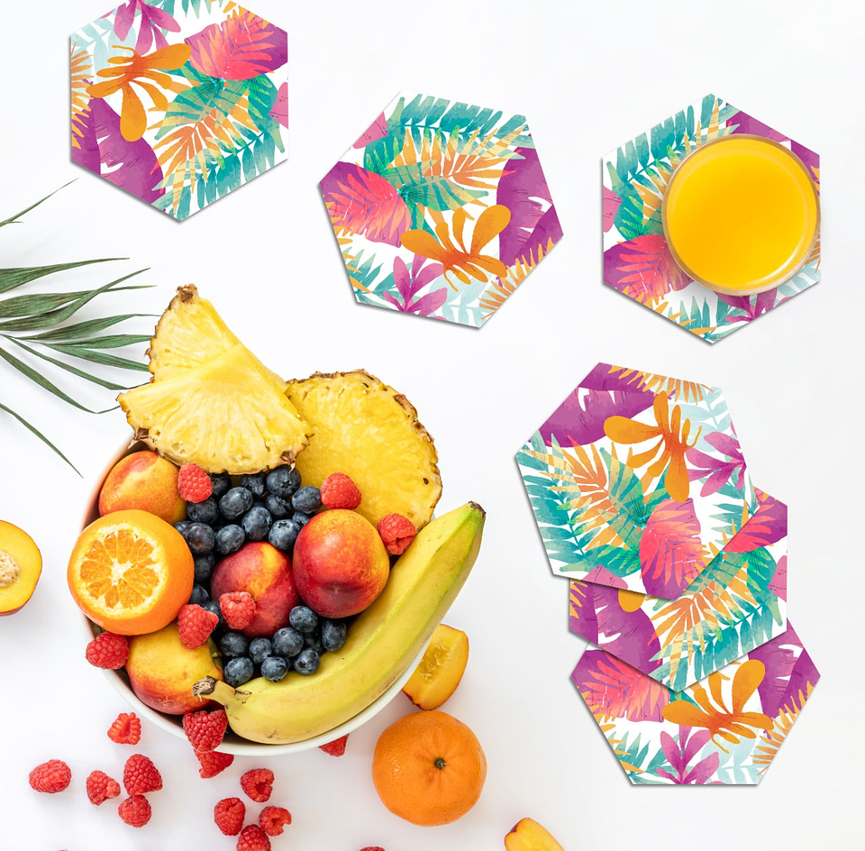 Set Posavasos / Tropical Summer 1