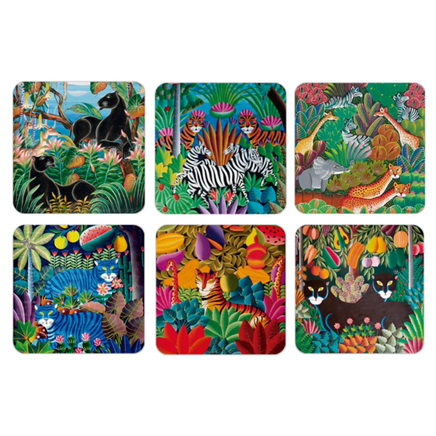 Set Posavasos / Abstract Animals 1
