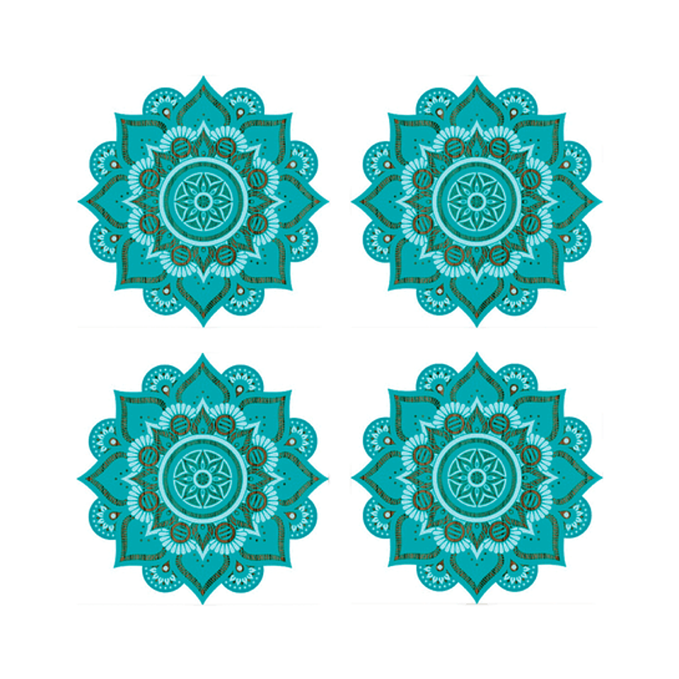 Set Posavasos / Mandala Boho 1