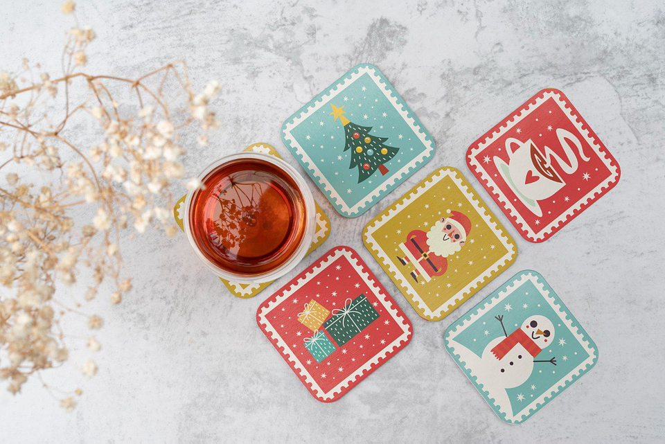 Set Posavasos / Christmas Stamps 1
