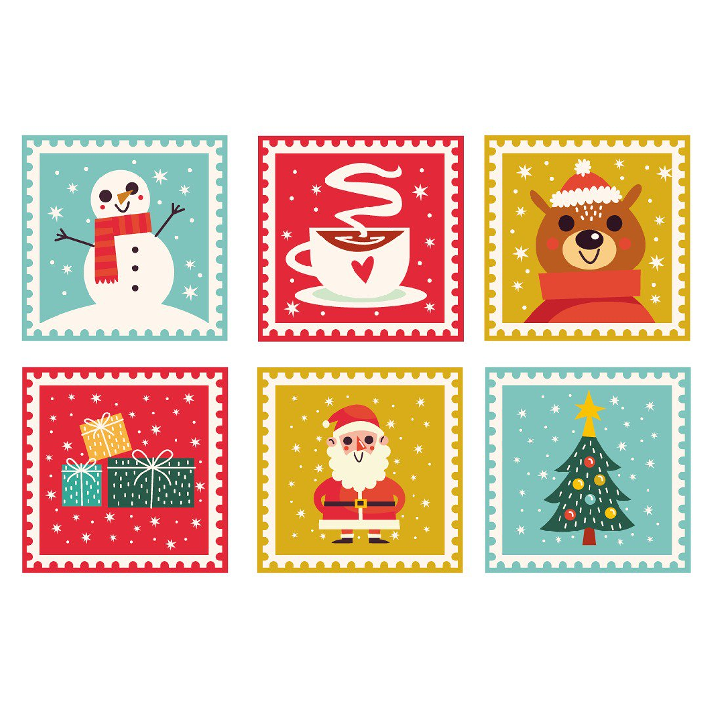 Set Posavasos / Christmas Stamps 2