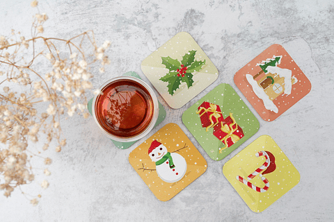 Set Posavasos / Color Christmas