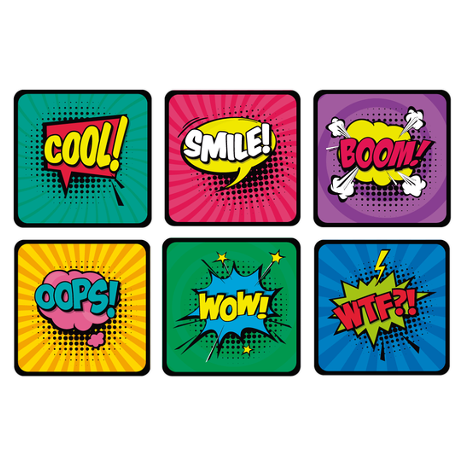 Set Posavasos / Comic 1