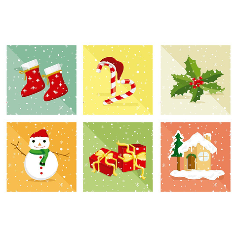 Set Posavasos / Color Christmas