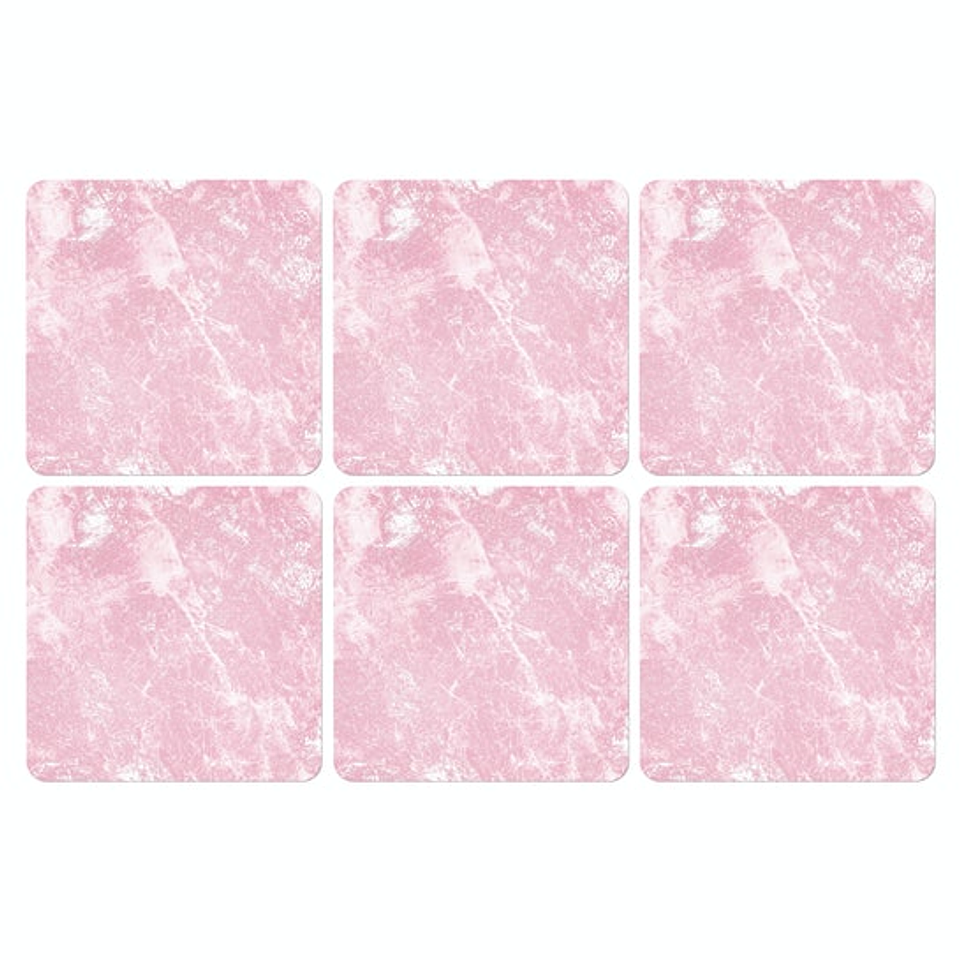 Set Posavasos / Concrete Marble Pink 1