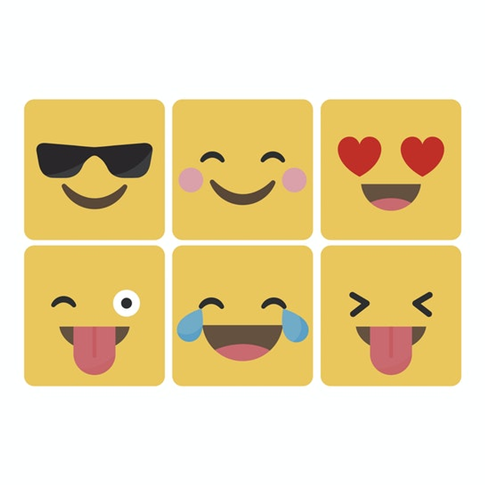 Set Posavasos / Emojis 1