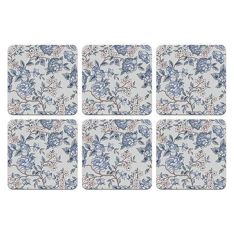 Set Posavasos / Floral Blue