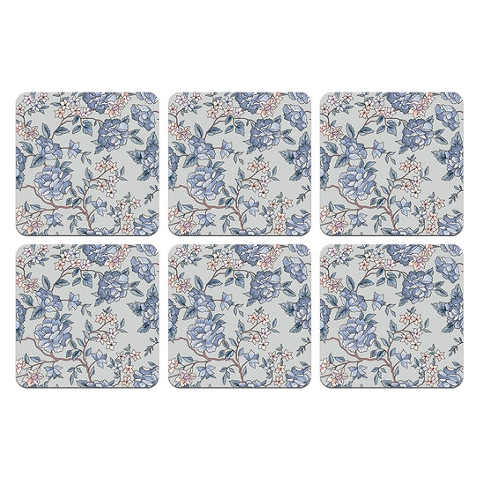 Set Posavasos / Floral Blue 1