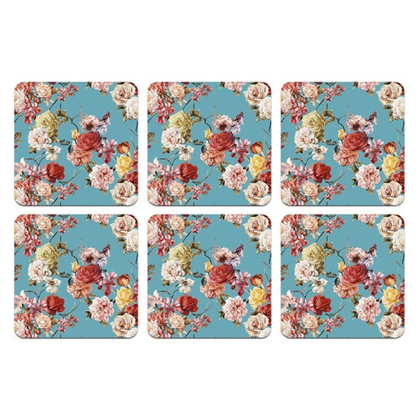 Set Posavasos / Flower Sky Blue 1