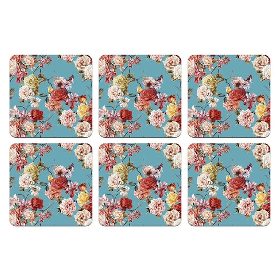 Set Posavasos / Flower Sky Blue 1