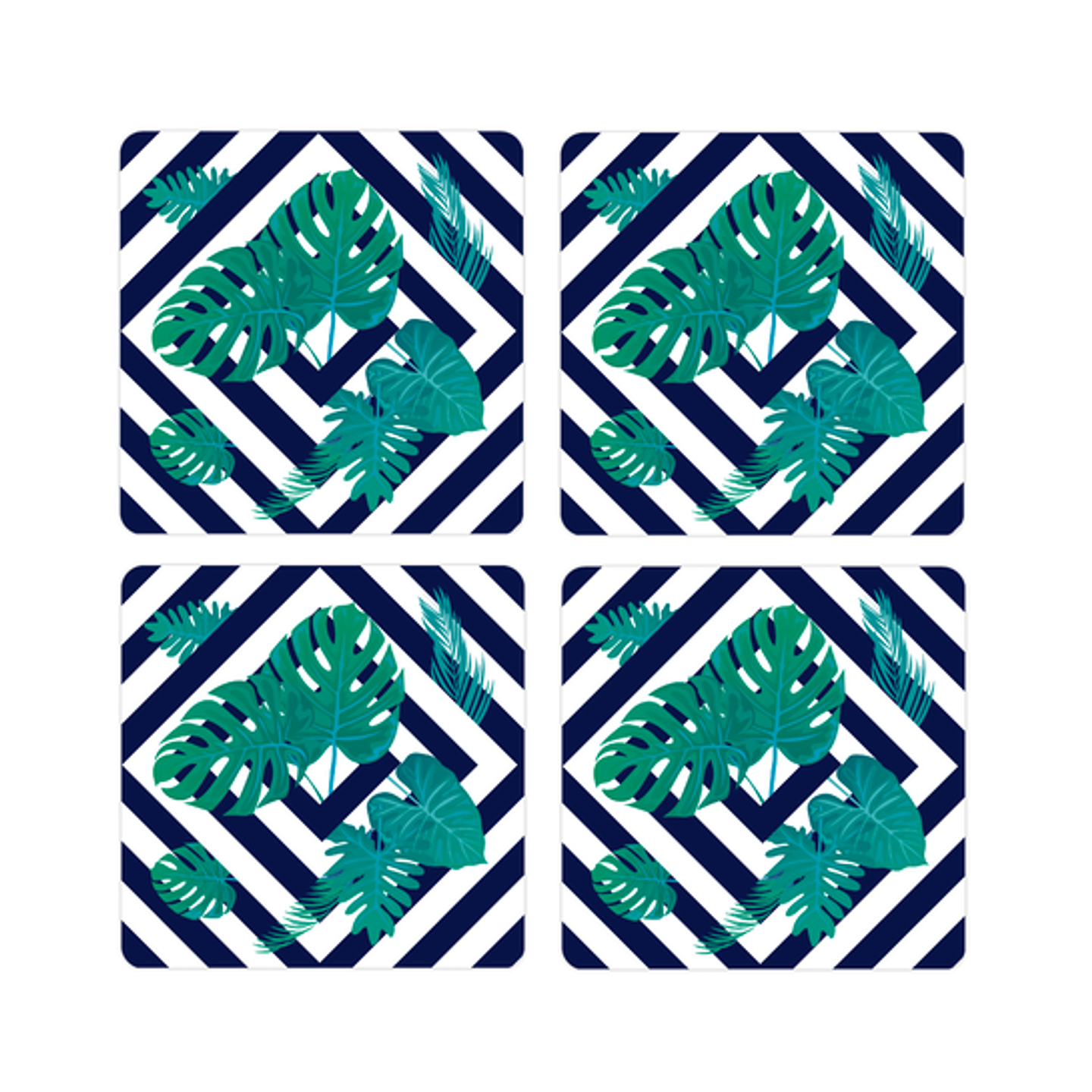 Set Posavasos / Geometric Tropical 1