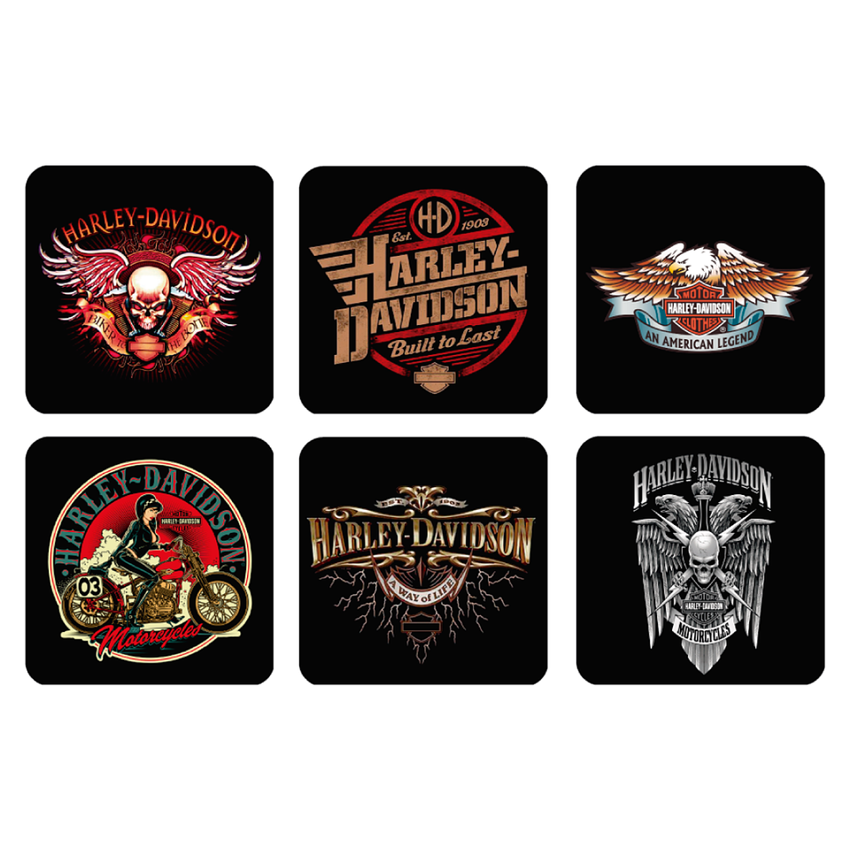 Set Posavasos / Harley 2
