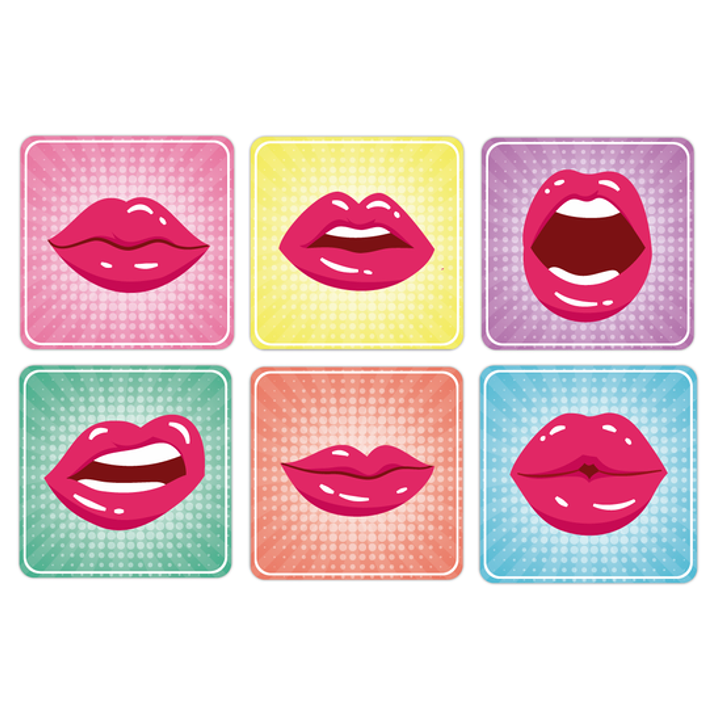 Set Posavasos / Lips 1