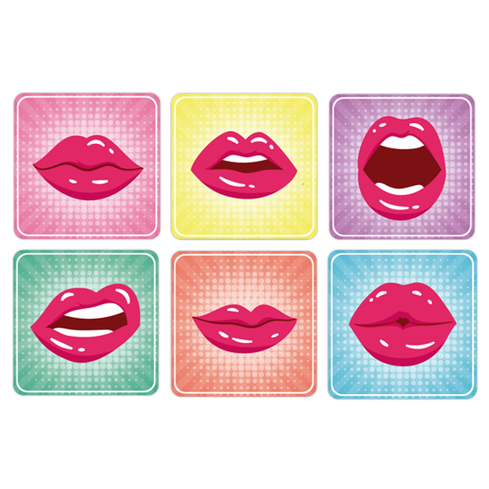 Set Posavasos / Lips 1