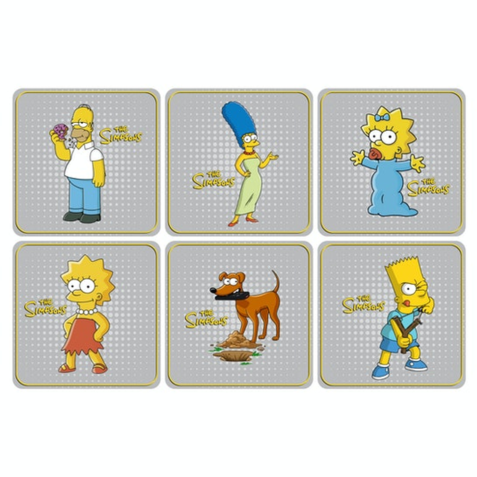 Set Posavasos / Los Simpsons Coleccion n°1 1