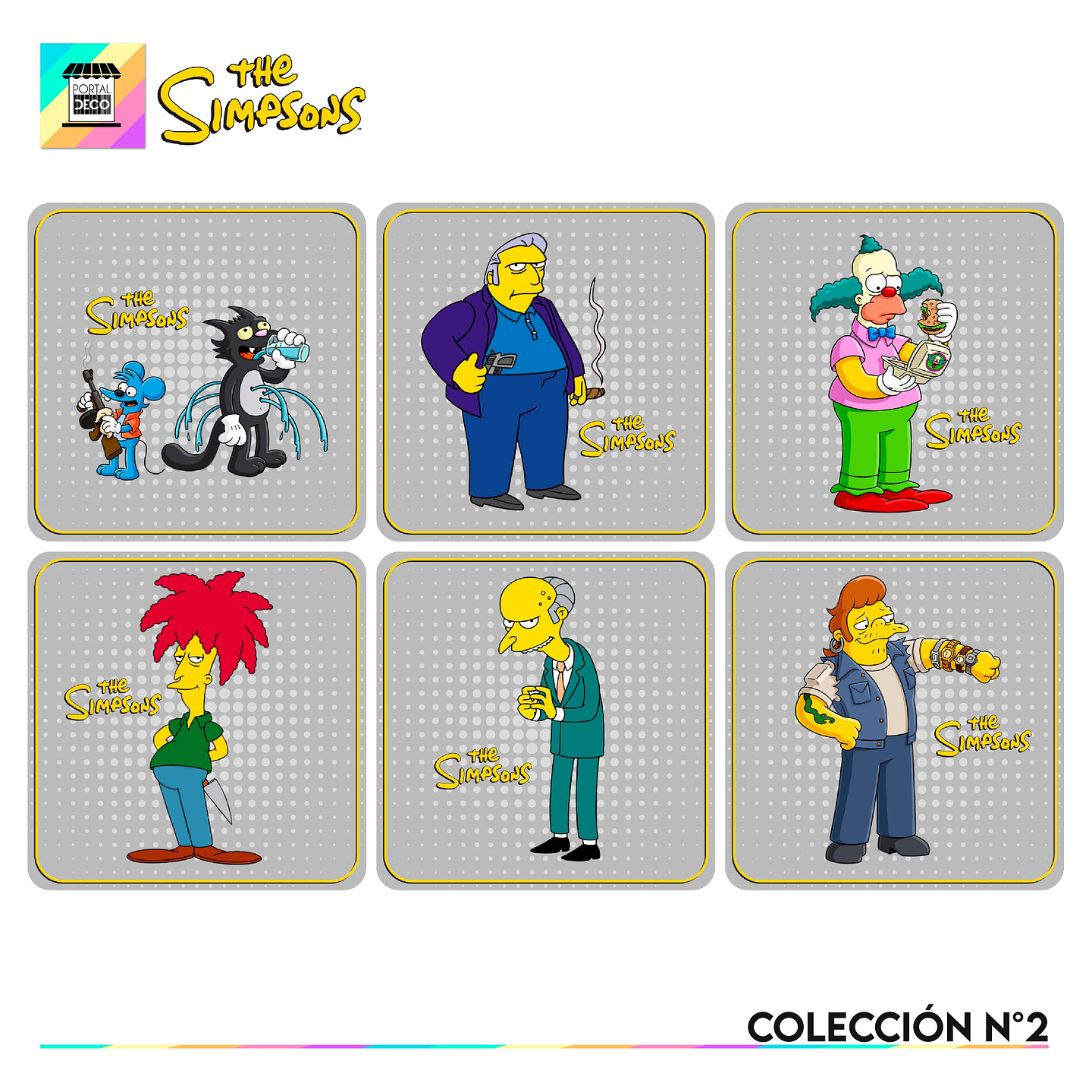 Set Posavasos / Los Simpsons Coleccion n°2 1