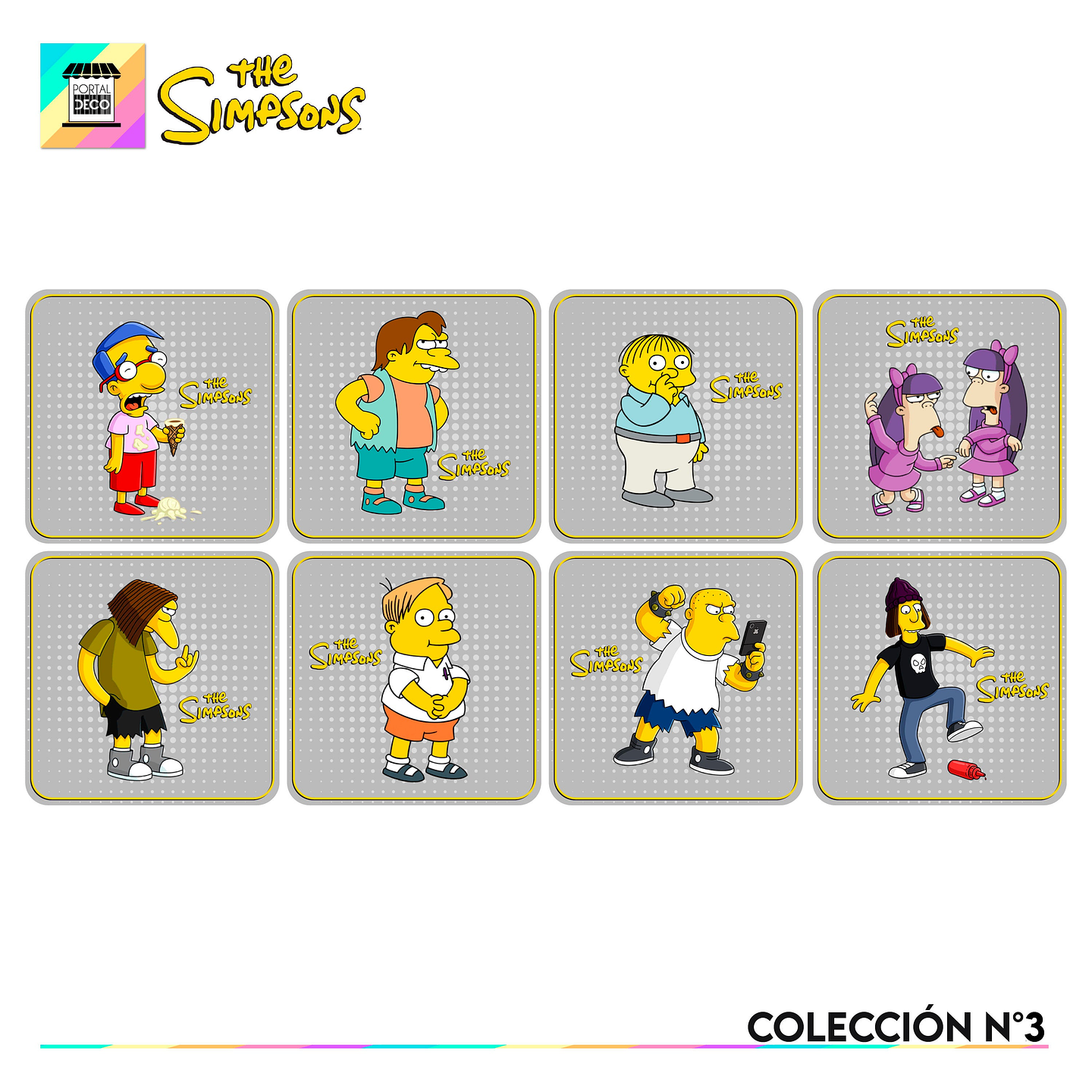 Set Posavasos / Los Simpsons Coleccion n°3 1
