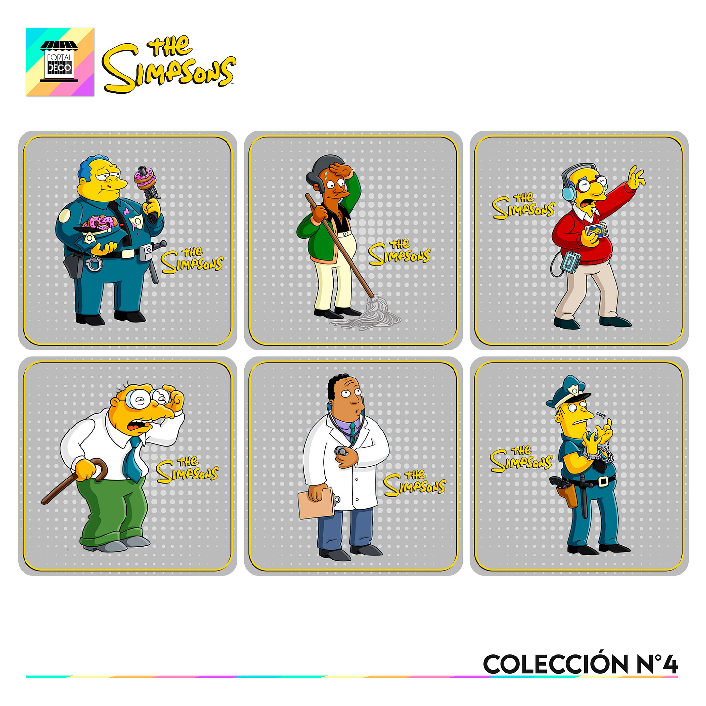 Set Posavasos / Los Simpsons Coleccion n°4 1