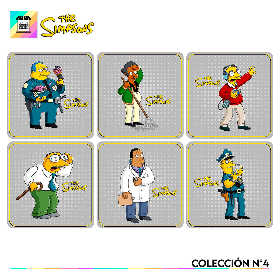 Set Posavasos / Los Simpsons Coleccion n°4 1