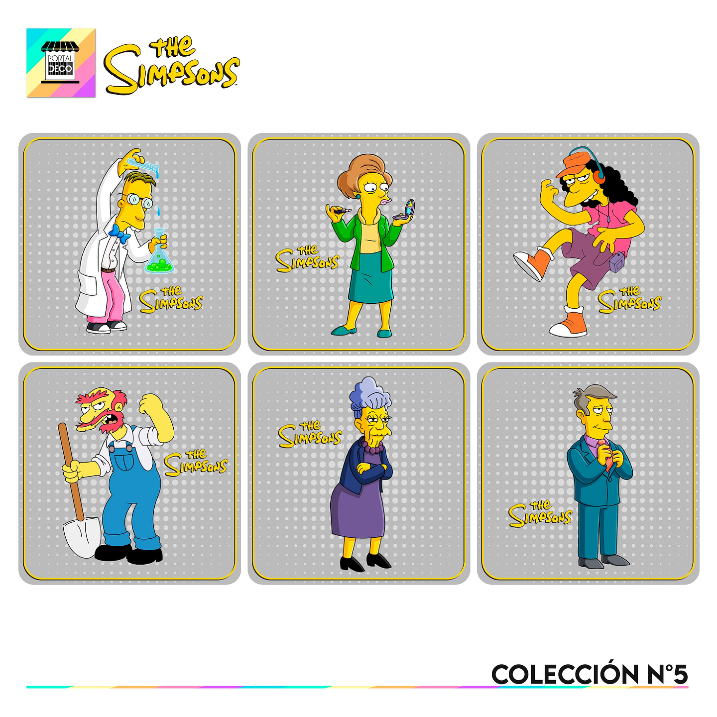 Set Posavasos / Los Simpsons Coleccion n°5 1
