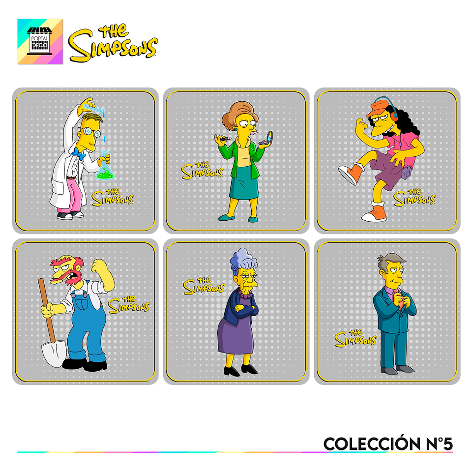 Set Posavasos / Los Simpsons Coleccion n°5 1