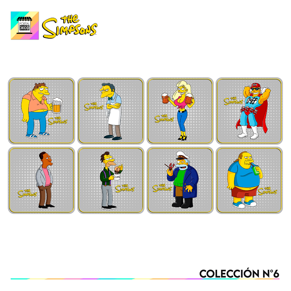 Set Posavasos / Los Simpsons Coleccion n°6 1