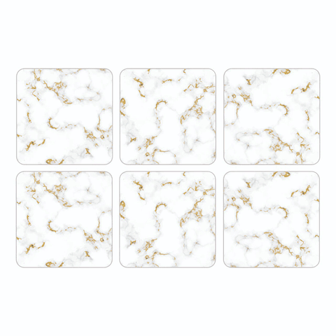 Set Posavasos / White Marble