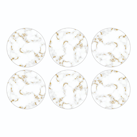 Set Posavasos / White Marble