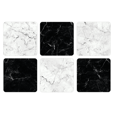 Set Posavasos / Marble B&W