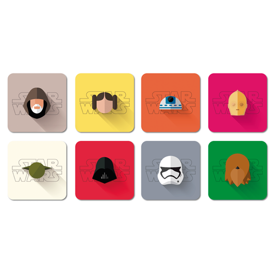 Set Posavasos / StarWars 1