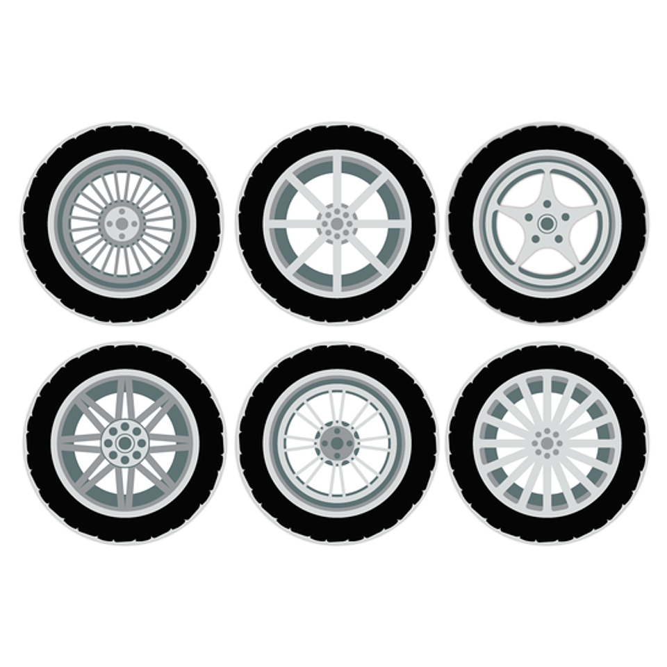 Set Posavasos / Wheels 1