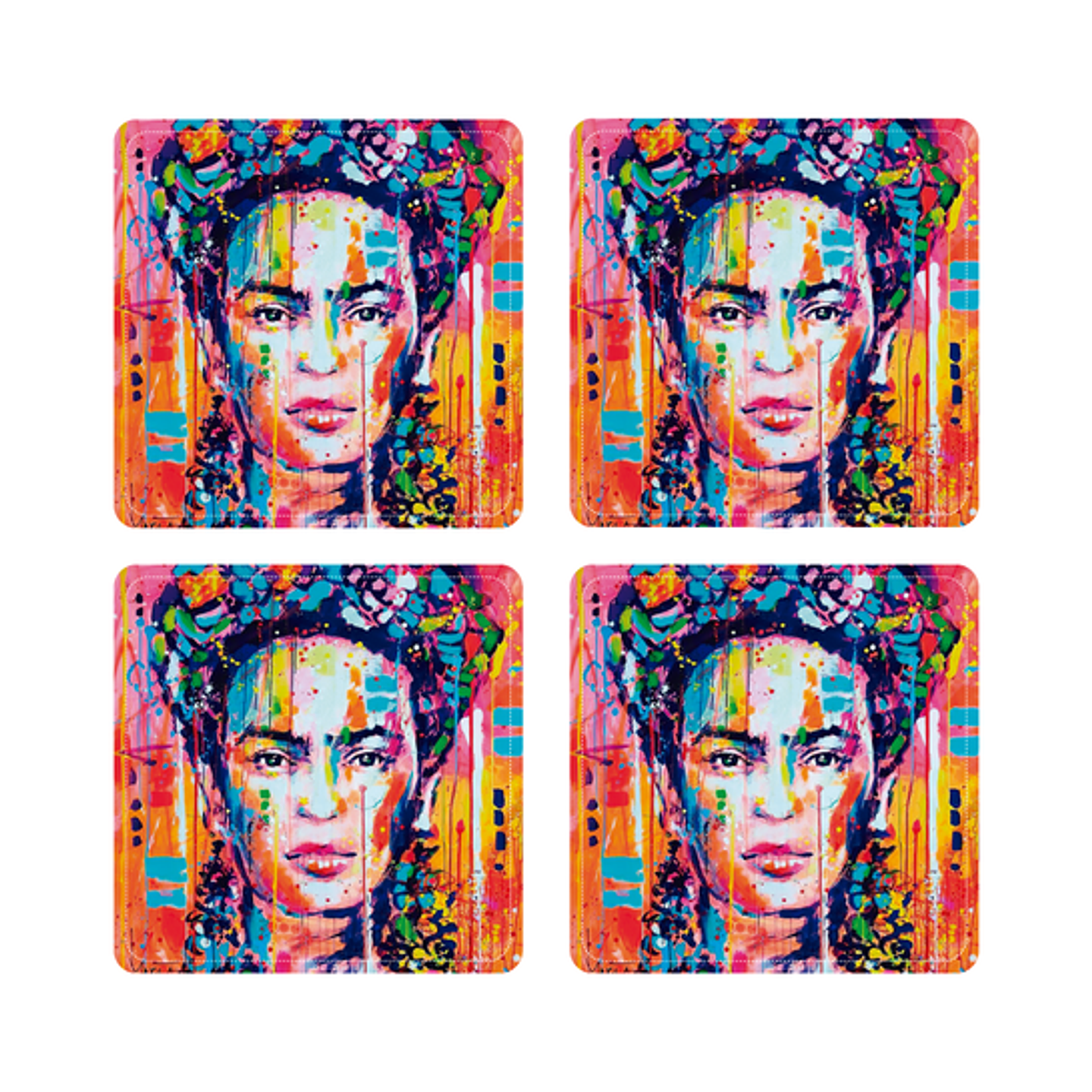 Set Posavasos / Frida Art 1